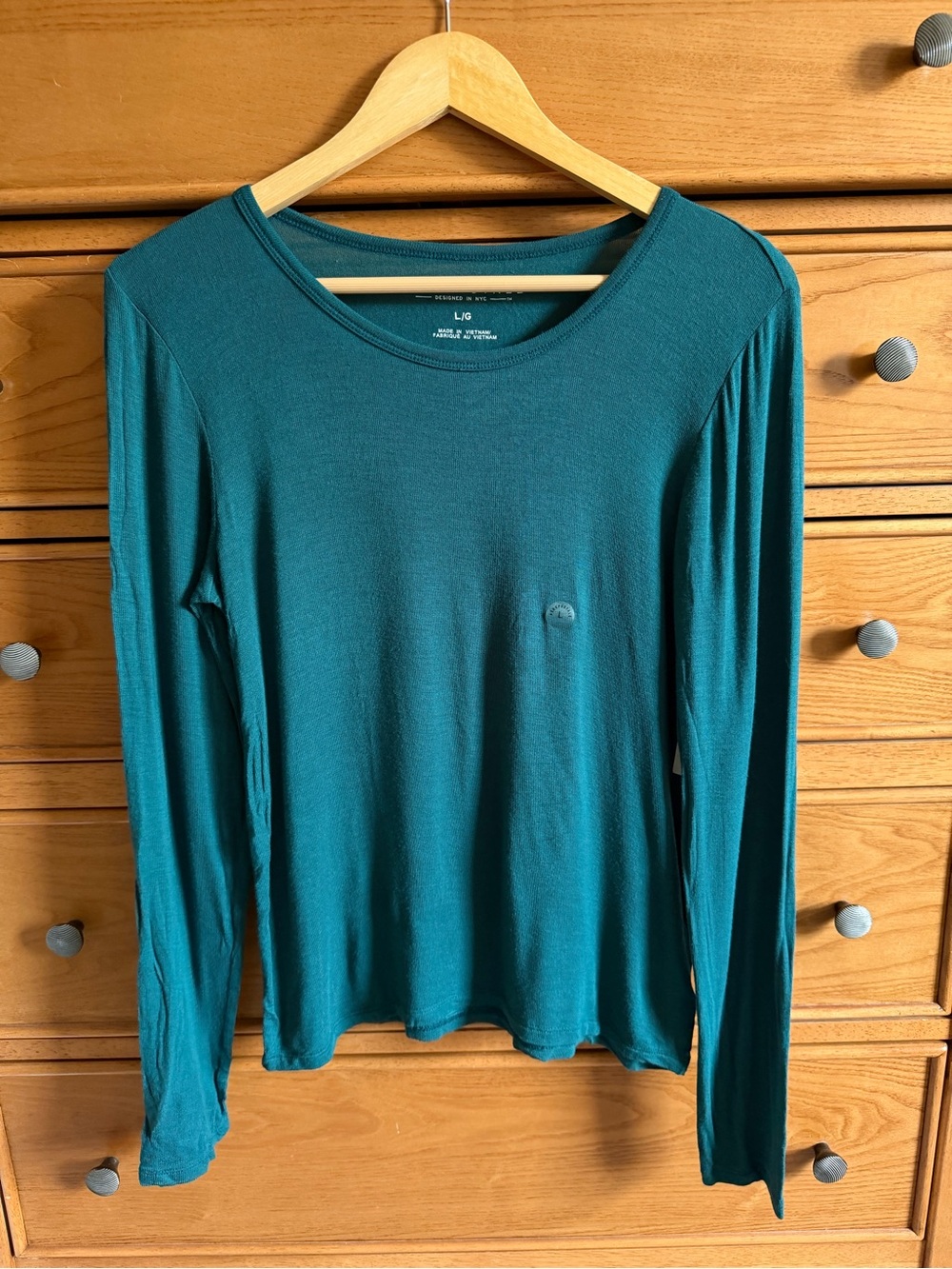 Aeropostale Women's‎ Long Sleeve Top in Teal Green